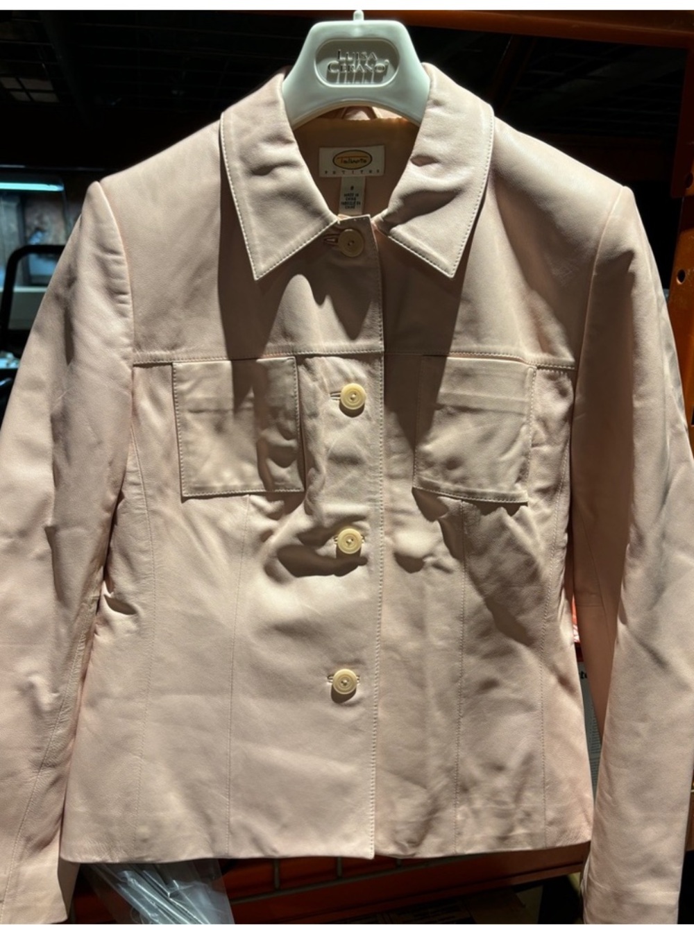 Talbot's ladies leather blazer